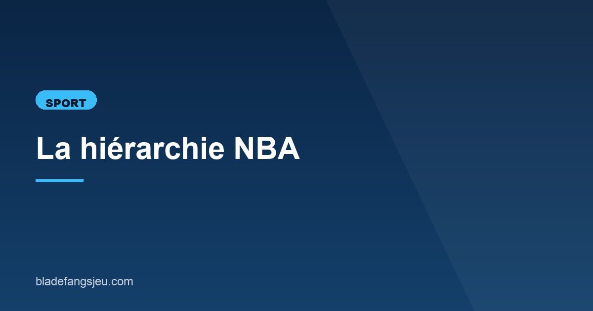 Illustration de l'article consacré à la hiérarchie NBA