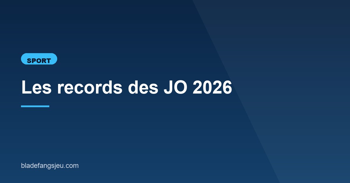 Illustration de l'article consacré aux records des JO 2026
